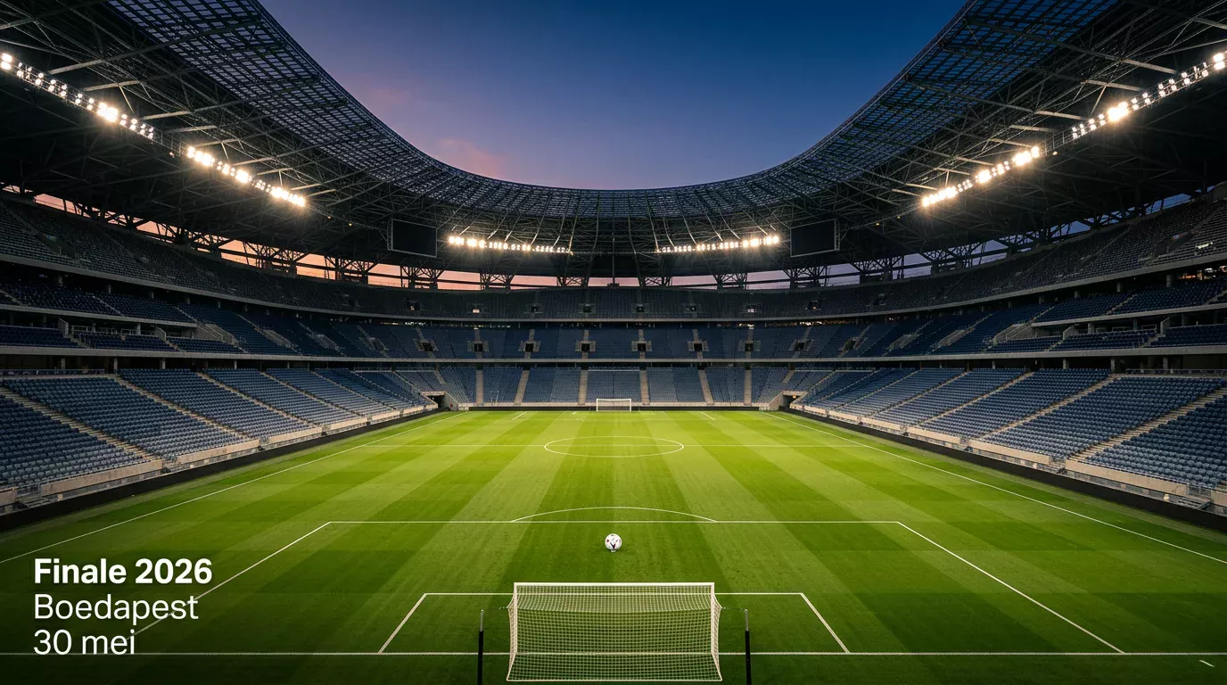 Champions League finale 2026 in de Puskás Aréna in Boedapest