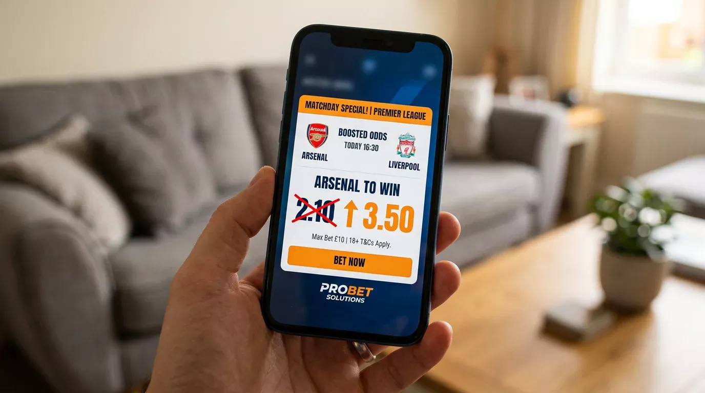 Odds boost aanbieding op een Champions League wedstrijd met verhoogde koers